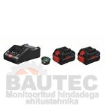 Akud + laadija Bosch GBA 18V 2x8.0Ah ProCORE18V + GAL 18V-160 C