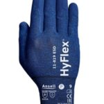 Töökindad Ansell HyFlex 11-819 ESD, õhukesest nailonist, peopesa kaetud vaht nitriiliga, suurus 9. Jaepakend