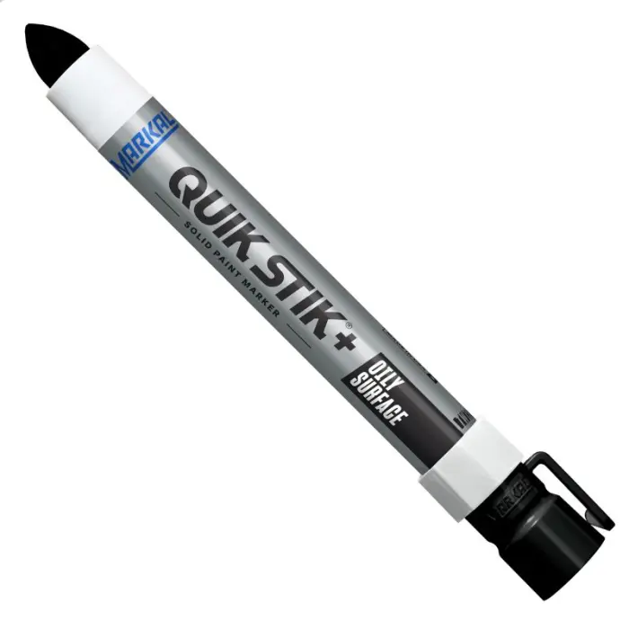 Tööstuslik tahkevärvi marker Markal QUIK STIK+ OILY SURFACE, MUST - Image 1