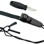 Matkanuga koos süütepulgaga Eldris Fire starter komplekt, must MORAKNIV
