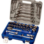 Padrunite 8-32mm ja lehtsilmusvõtmete 8-19mm kmpl 1/2" 33 osa Irimo