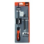 Saeketi viilide kmpl. teritusrakisega (kaks ümarat ja üks lapik) 4,8mm käepidemega Bahco