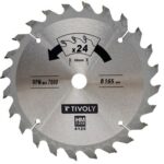 Saeketas 190x30x2.8/1.7mm, z24, 15°, (20mm adapter), puidule Tivoly