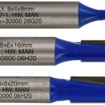 Sõrmfreeside komplekt 4 / 6 / 8 mm, 8mm saba Tivoly