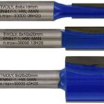 Sõrmfreeside komplekt 6 / 10 / 20 mm, 8mm saba Tivoly