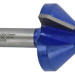 Sõrmfrees laagriga, 45x20 mm, 45°, 8mm saba Tivoly