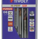 Metallipuuride komplekt 2-8mm, HSS, FURIUS (FUSIO), 6 puuri Tivoly
