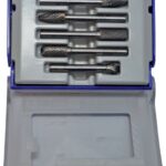 Pöördviilide komplekt, kõvasulamist. Komplektis 5 erineva kujuga Ø8 mm pöördviili. Kinnitus Ø6mm "Half-box" Tivoly