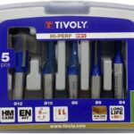 Sõrmfreeside komplekt 4-12mm, 8mm saba, 5 osa Tivoly