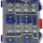 Sõrmfreeside komplekt, erineva kujuga terad, 8mm saba, 12 osa Tivoly