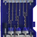 Metalli- ja puidupuuride komplekt 3-5mm koos süvistiga ja sügavuspiirajaga, kuuskant sabaga, 13 osa Tivoly