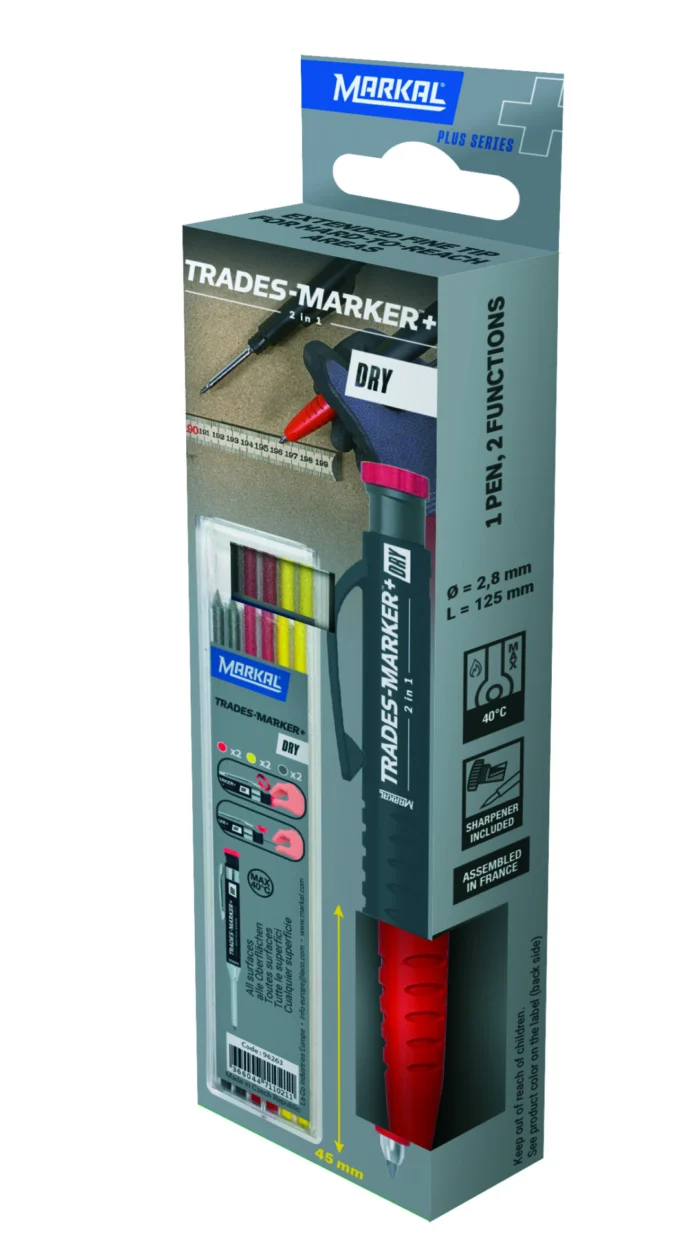 Markeerimispliiats Markal Trades-Marker® Dry 2in1 komplekt - Image 1