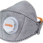 Tolmumask UVEX silv-Air 5220+ Premium Carbon FFP2 volditav, klapiga, suurema suurusega