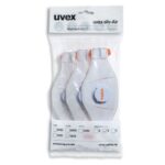 Respiraator Uvex silv-Air Premium 5210 FFP2, volditav  klapiga, jaepakend 3 tk
