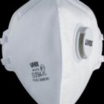 Respiraator Uvex silv-Air classic 3310 FFP3, volditav, klapiga, valge, 3 tk pakis