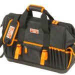 Suletav välis- ja sisetaskutega tööriistakott plastikust põhjaga 19" 470x230x370mm Bahco