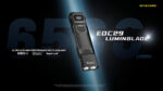 Nitecore EDC29 taskulamp – 6500 lm, 400 m valgusvihk, USB-C, IP54, 2500mAh aku - Image 2