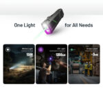 Nitecore EDC17 taskulamp – 1500 lm valge valgus, UV ja roheline laser, USB-C, roostevaba teras, IPX7 - Image 3