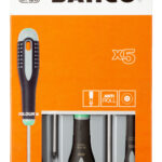 Kruvikeerajate komplekt ERGO™ 5 osa - T10/T15/T20/T25/T30 Bahco