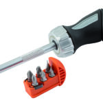 Narrega püstolkäepidemega kruvikeeraja + otsakud PH1/2,PZ1/2,SL4,5/5,5 6tk Bahco