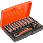 Pikkade ja lühikeste padrunite komplekt 4-13mm + otsakud PH,PZ,HEX,TORX 37 osa 1/4" Bahco