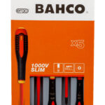 Elektriku kruvikeerajate komplekt ERGO™ slim 5 osa - PH1/2; SL3,0/4,0/5,5 - 1000V VDE Bahco