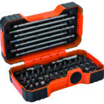 Värvikoodidega otsakute kmpl 1/4" 54 osa 2 magnethoidikuga PH,PH2G,PZ,SL,Hex,TORX,TORX TR,R 25mm 45tk, 125mm 4tk ja 150mm 3tk Bahco