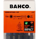 Otsakud 66IM T25 50mm Impact, 10tk Bahco