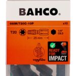 Otsakud 66IM T20 25mm Impact, 10tk Bahco