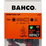 Otsakud 66IM T30 25mm Impact, 10tk Bahco