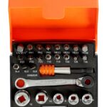 Padrunite 6-13mm ja otsakute PH,PZ,SL,HEX,TX kmpl. 26 osa Bahco