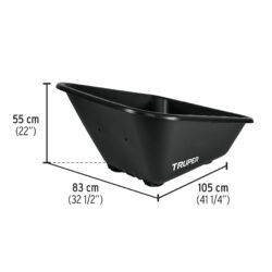 Plastikust asendusvann kärule TP-8 Truper