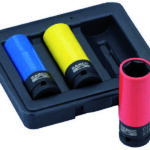 Löökpadrunvõtmete komplekt rattapoltidele 3 osa 17/19/21mm Bahco