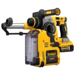Kollane DeWalt akutrell HEPA filtriga