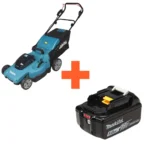 Akutoitega muruniiduk ja aku komplekt