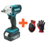 Juhtmeta mutrivõti ja kaitsekindad komplektis