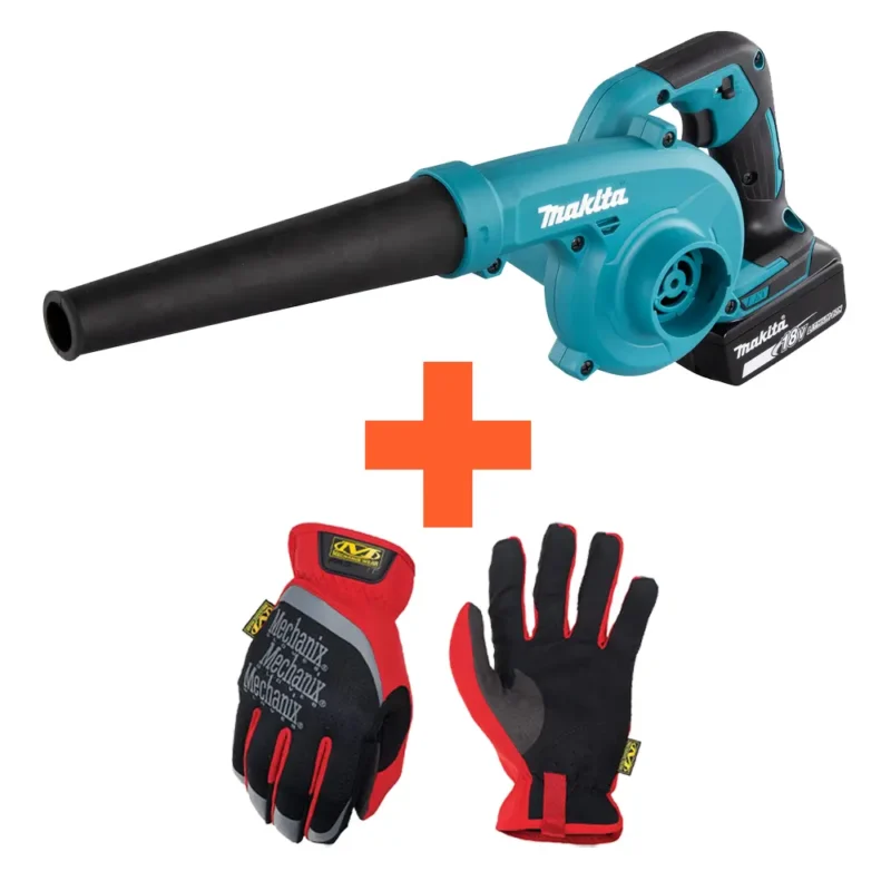 Makita lehepuhur ja kindad komplekt