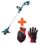 Akutrimmer ja kaitsekindad komplektis