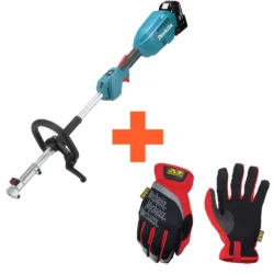 Trimmer DUX18Z Makita ja töökinnaste komplekt