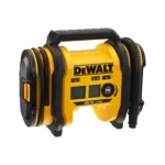 Akkuga kompressor Dewalt, kollane, kaasaskantav.