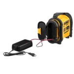 DeWalt juhtmeta kompressor laetava akuga must-kollane.