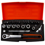 Padrunite 4-10mm ja otsakute PH/PZ/TX/SL kmpl. 1/4" 24 osa Bahco