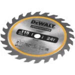 DeWalt saeketas, 115 mm, 24 hammast