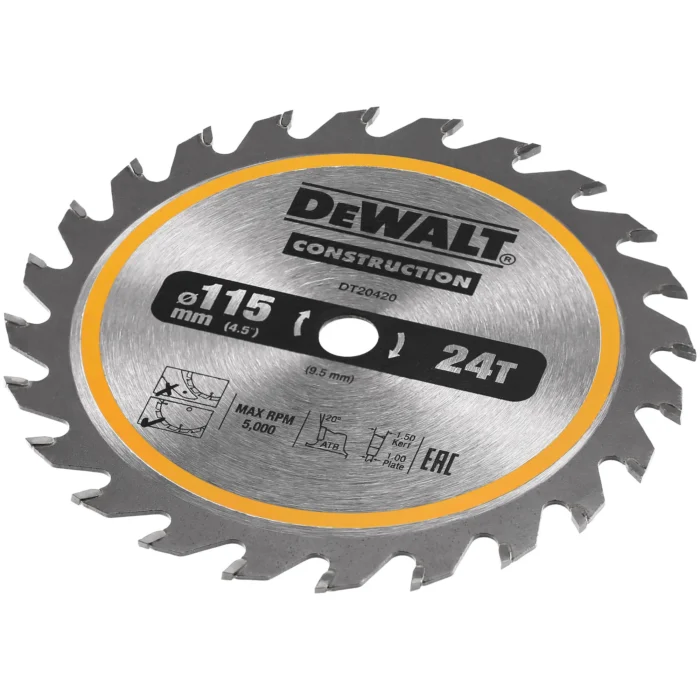 DeWalt saeketas, 115 mm, 24 hammast