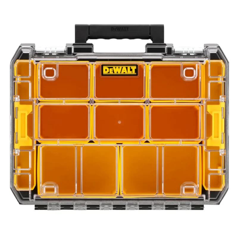 DEWALT tööriistakast kollaste sahtlitega