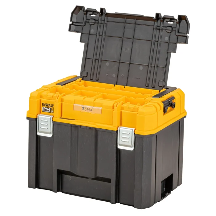 Dewalt tööriistakast lahtise kaanega