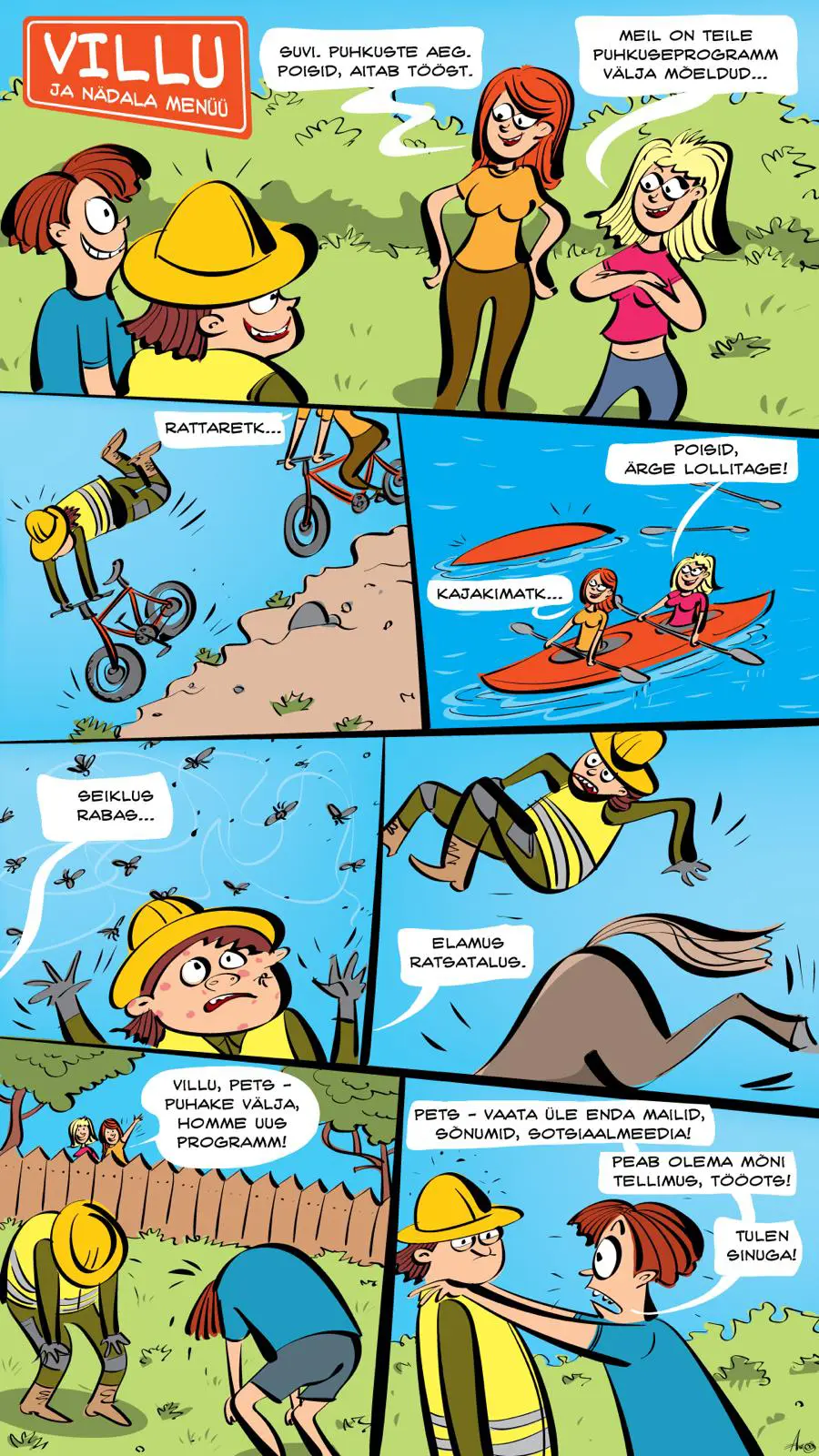 Villu ja sõbrad seiklevad puhkusel.