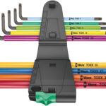 Wera TORX® L-võtmete kmpl T8-T40 9 osa, Multicolour, BlackLaser, kuulpea 967/9 TX XL