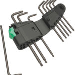 Wera 967/9 TORX L-võtmete kmpl 9 osa TX 8-40, Blacklaser