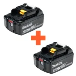 Kaks Makita 18V 6.0Ah akut komplektis koos.